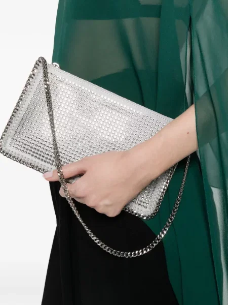 Rankinė Stella Mccartney su kristalais pilka