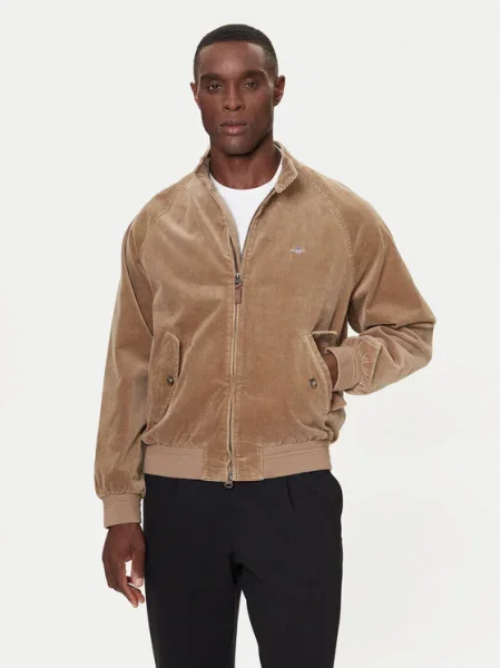 Gant Яке бомбър Corduroy кафяв