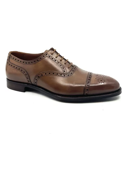 Półbuty Crockett & Jones skórzane beżowe