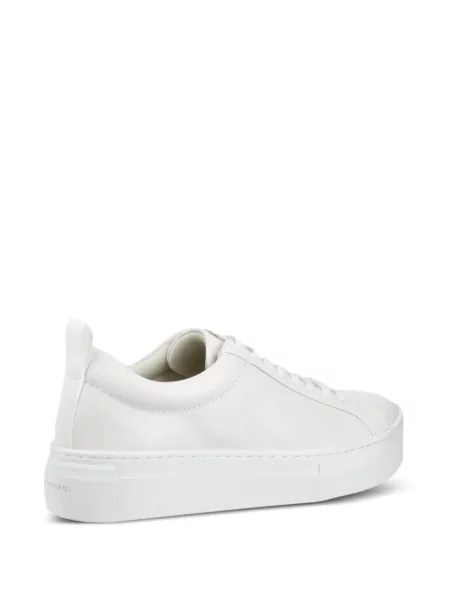 Sneakerși Vagabond cu șireturi cu platformă din dantelă alb
