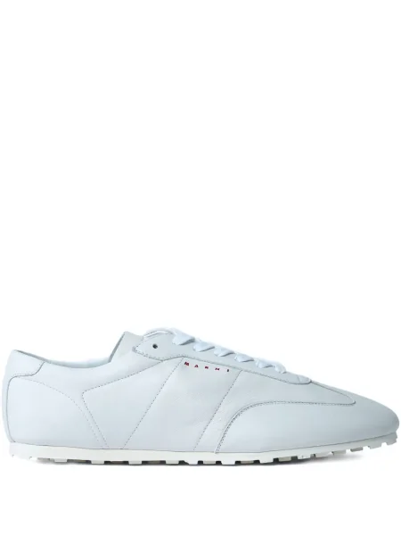 Sneakerși Marni din piele alb