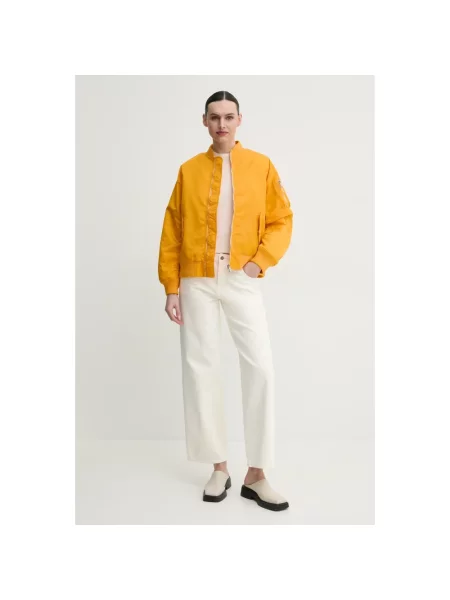 Lniany kurtka bomber 2ndday żółty