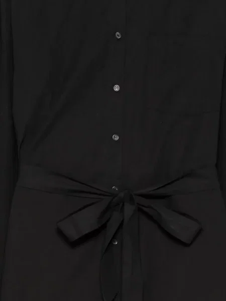 Cu centură rochie tip cămașă Essentiel Antwerp negru
