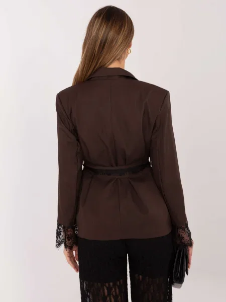 Blejzer Italy Moda s čipkom crna