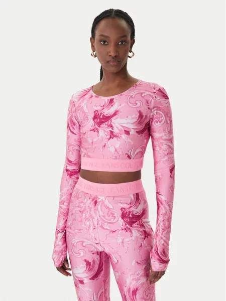 Póló Versace Jeans Couture rózsaszín