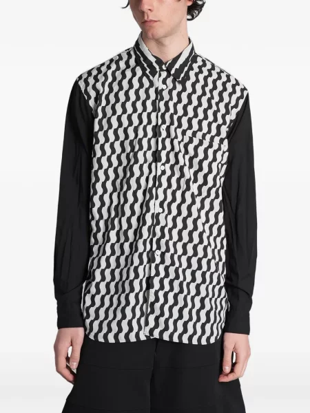 Cămașă Comme Des Garcons Homme Plus cu imagine negru