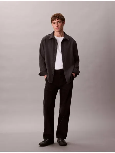 Calvin Klein Jeans Blugi Straight Fit negru