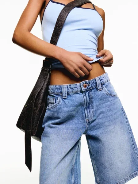 Bershka Jeans denim albastru