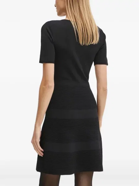 Rochie mini Morgan cu decolteu în V negru