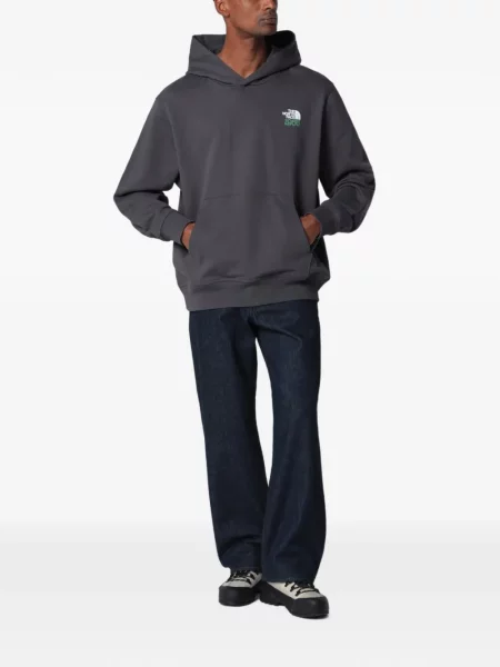 Hanorac cu glugă The North Face gri