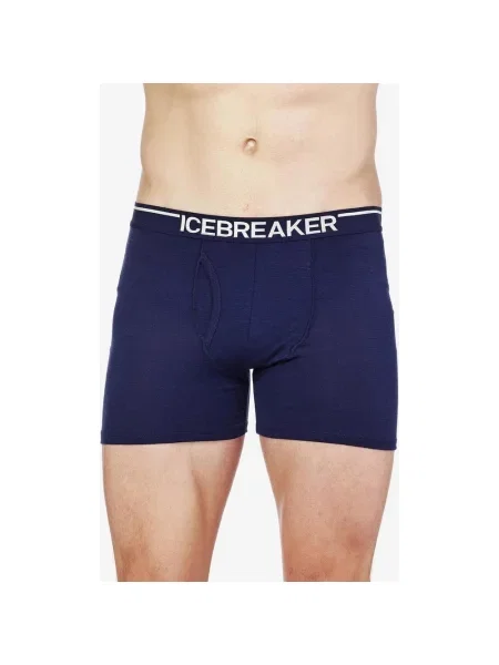 Bokserki Icebreaker Anatomica wFly Granatowy S niebieskie