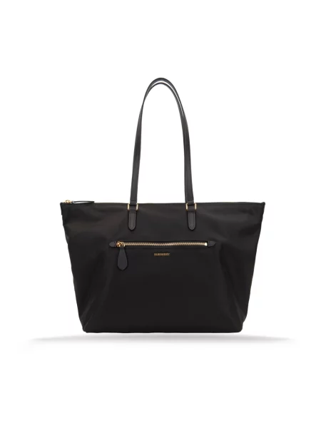 Shopperka Burberry skórzana czarna