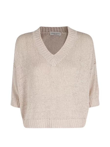 Pulover Roberto Collina cu decolteu în V scurt