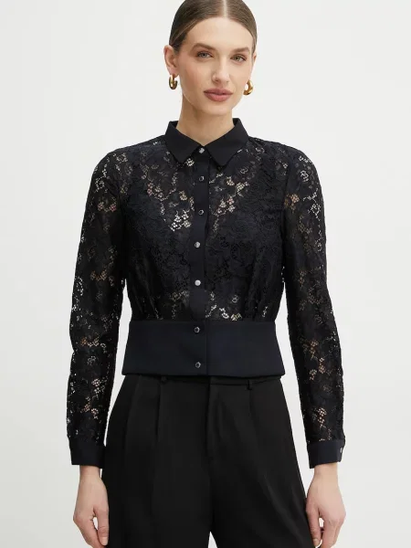 Košulja Morgan CEGIL za žene tamno regular s klasičnim ovratnikom CEGIL plava