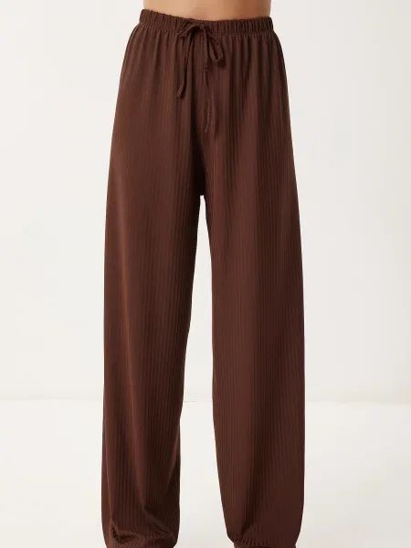 Happiness İstanbul Pantaloni închis maro