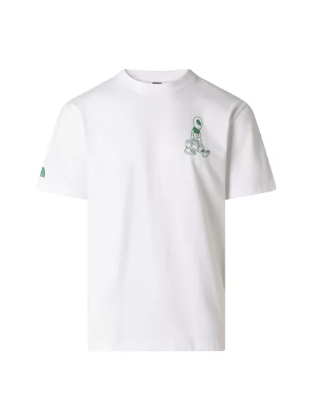 Tricou The North Face cu mâneci scurte alb