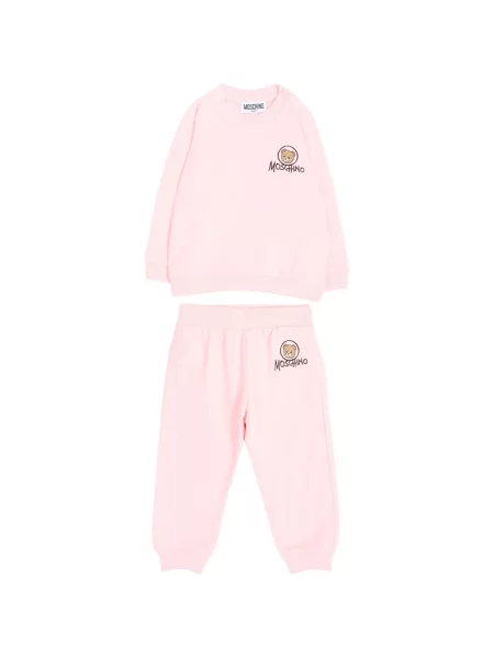 Komplet dresowy dziecięcy Moschino różowy