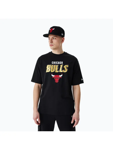 Olcsóbban. férfi póló New Era Team Script OS Tee Chicago Bulls black. Méret: S fekete