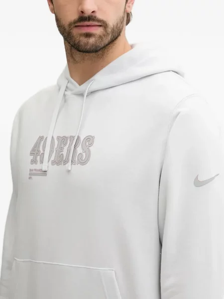 Slip de baie Nike cu cordon cu imagine tricotate albastru