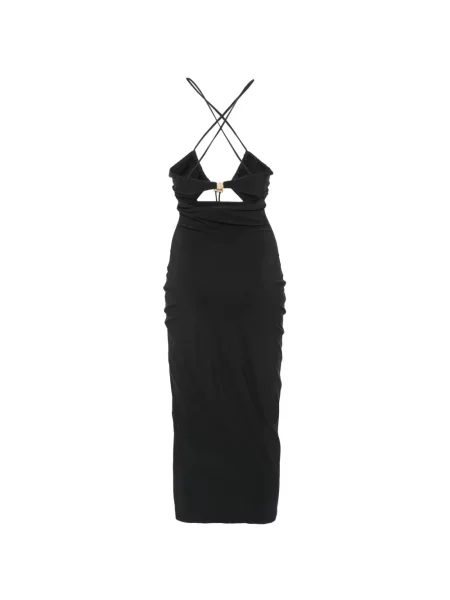 Rochie midi Moschino cu volane negru