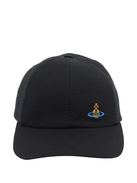 Șapcă Vivienne Westwood cu broderie negru