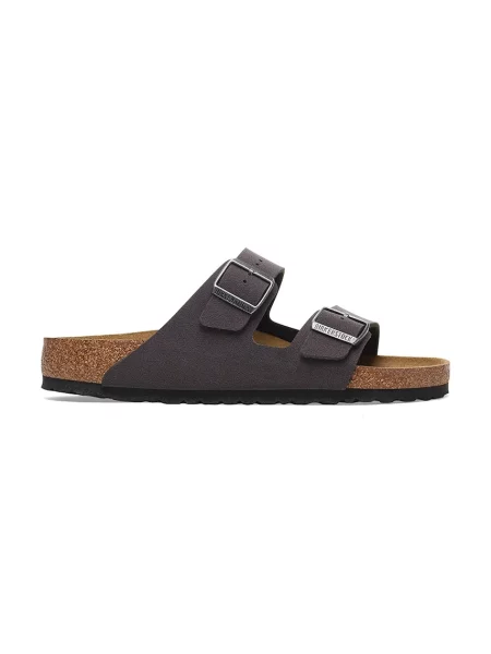 Birkenstock klapki Arizona Birkibuc szary