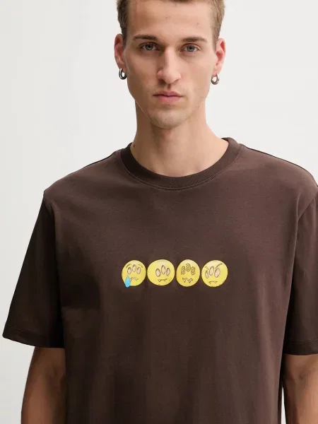 Футболка Barrow візерунок коричневий