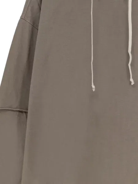 Hanorac cu glugă Rick Owens Drkshdw cu cordon maro