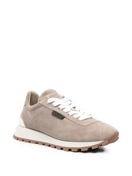 Sneakerși Brunello Cucinelli din piele de căprioară