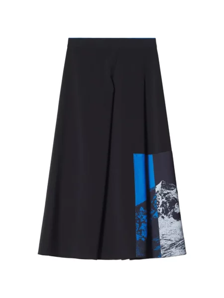 Spódnica maxi Maison Kitsune w kształcie litery A czarna