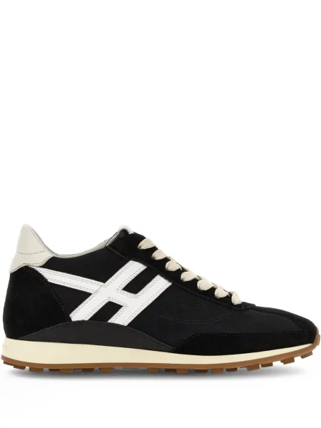 Sneakerși Hogan cu șireturi din dantelă negru