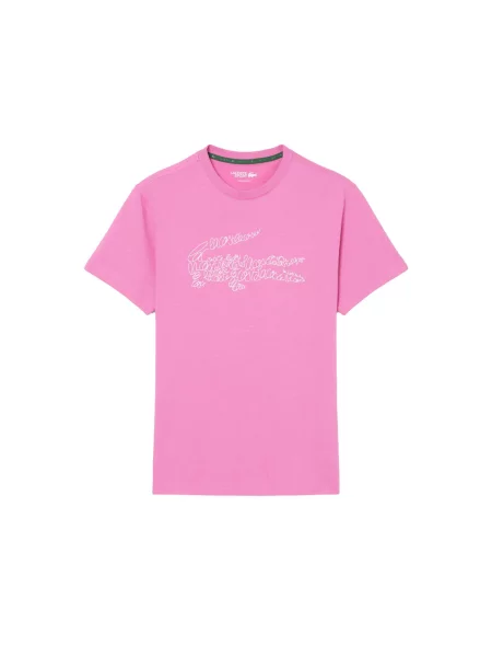 T-shirty Lacoste Sport Ultra Dry różowa