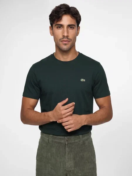 Tricou Lacoste din jerseu verde