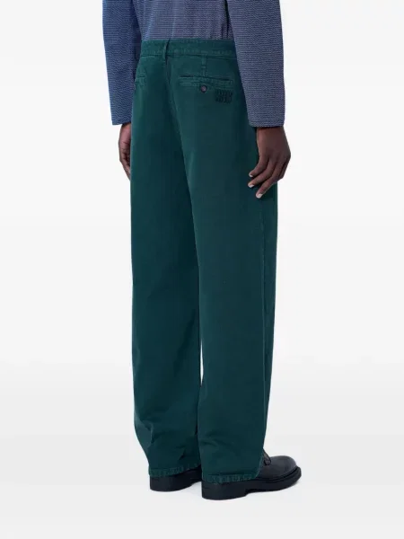 Pantaloni Miu Miu verde