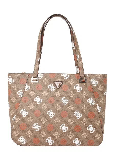 GUESS Nakupovalna torba Eliette rjava / oranžna bela