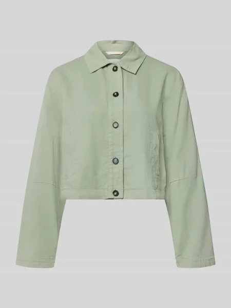 Koszulowa kurtka o kroju regular fit z mieszanki bawełny z dodatkiem lnu Marc O'polo