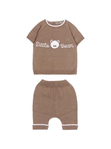Spodnie dziecięce Little Bear brązowe