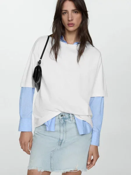 MANGO Спідниця міні Джинс 