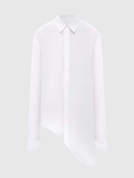 Асиметрична сорочка Canotta Ssheena біла