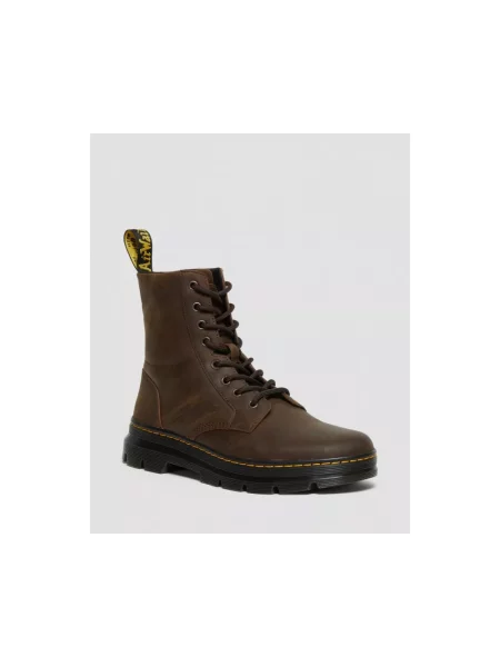 Botki Dr. Martens skórzane brązowe