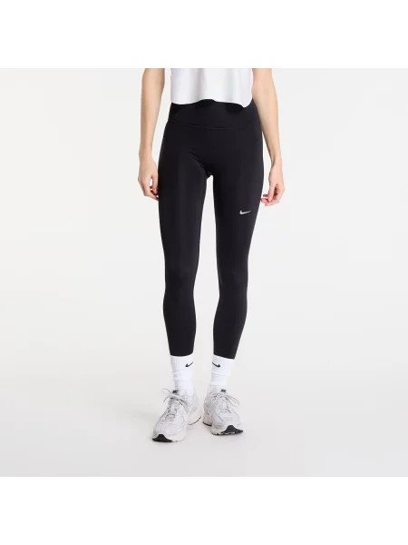 Colanți Nike Tempo High-Waisted Running Leggings Black/ Reflective Silv L negru