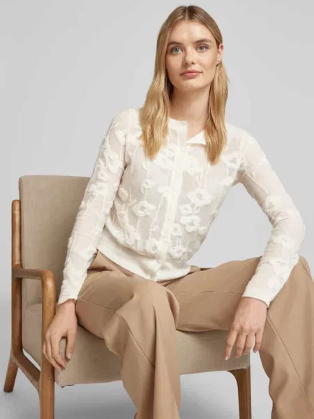 Kurtka z dzianiny z kwiatowym wzorem model ‘CURZIO’ Max Mara Studio