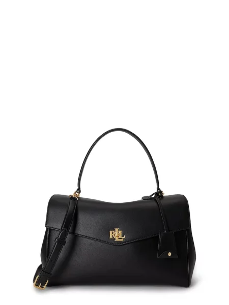 Geantă Lauren Ralph Lauren din piele negru