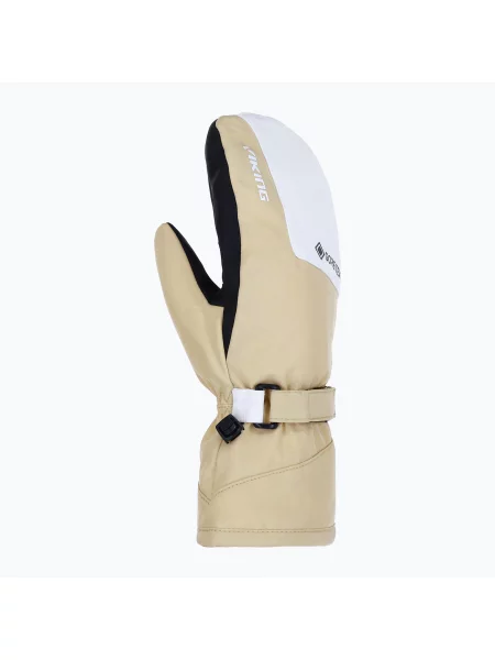 Mănuși de schi damă Viking Sherpa Gore-Tex Mitten Ski beige/white alb