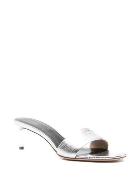Sandale Tom Ford din piele argintiu
