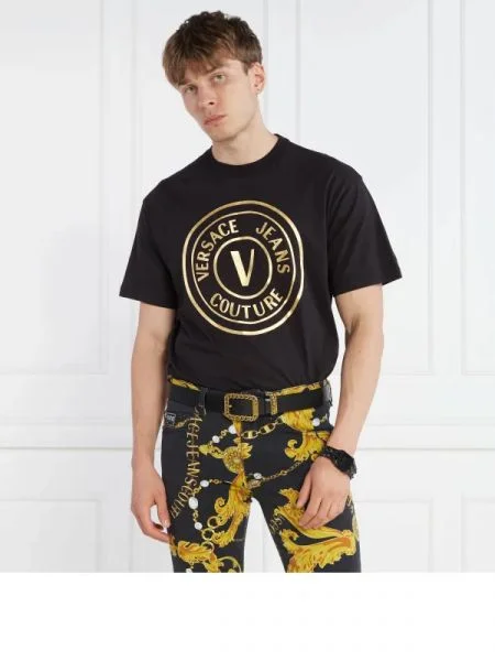 Versace Jeans Couture Póló | Oversize fit fekete