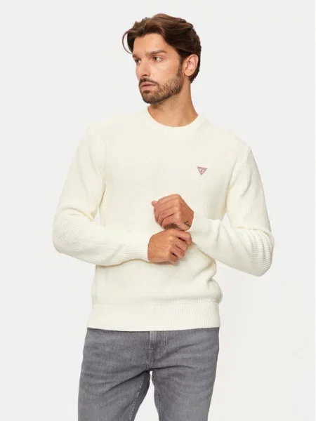 Guess Jeans Pulover Écru