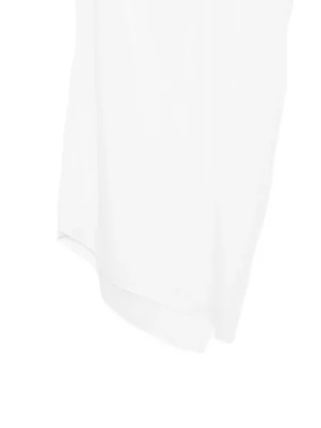 Svileni šal Patrizia Pepe s draperijom bijela