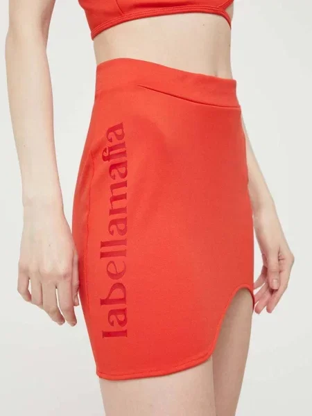 Sukně LaBellaMafia mini pouzdrová červená