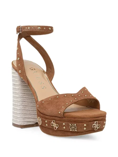 Sandale Guess cu platformă cu tepi maro